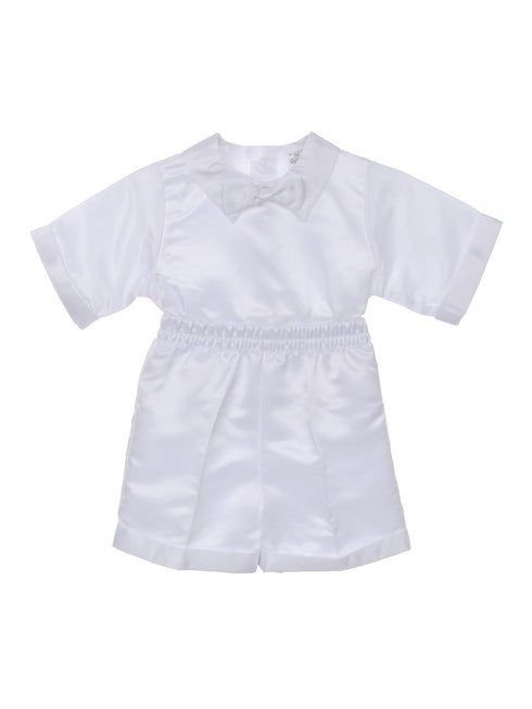 Rain Kids Baby Boys White 4 pc Cross Embroidered Vest Hat Baptism Outfit 3-24M - SophiasStyle.com